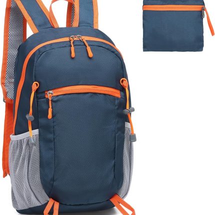 Hiking Daypack Packable, Camping Backpack Water Resistant Lightweight Polyester for Men Women Travel Outdoor