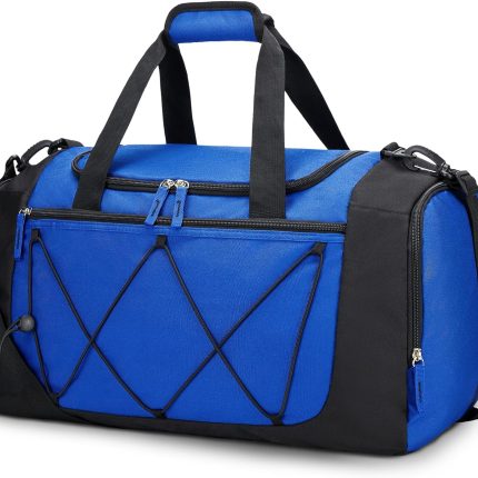 Gym Bag for Men - 21 Inches Duffle Bag for Travel Lightweight Duffel Bag with Shoe Compartment Personal Item Travel Bag Weekender Bag for Travel Sports Gym - Blue